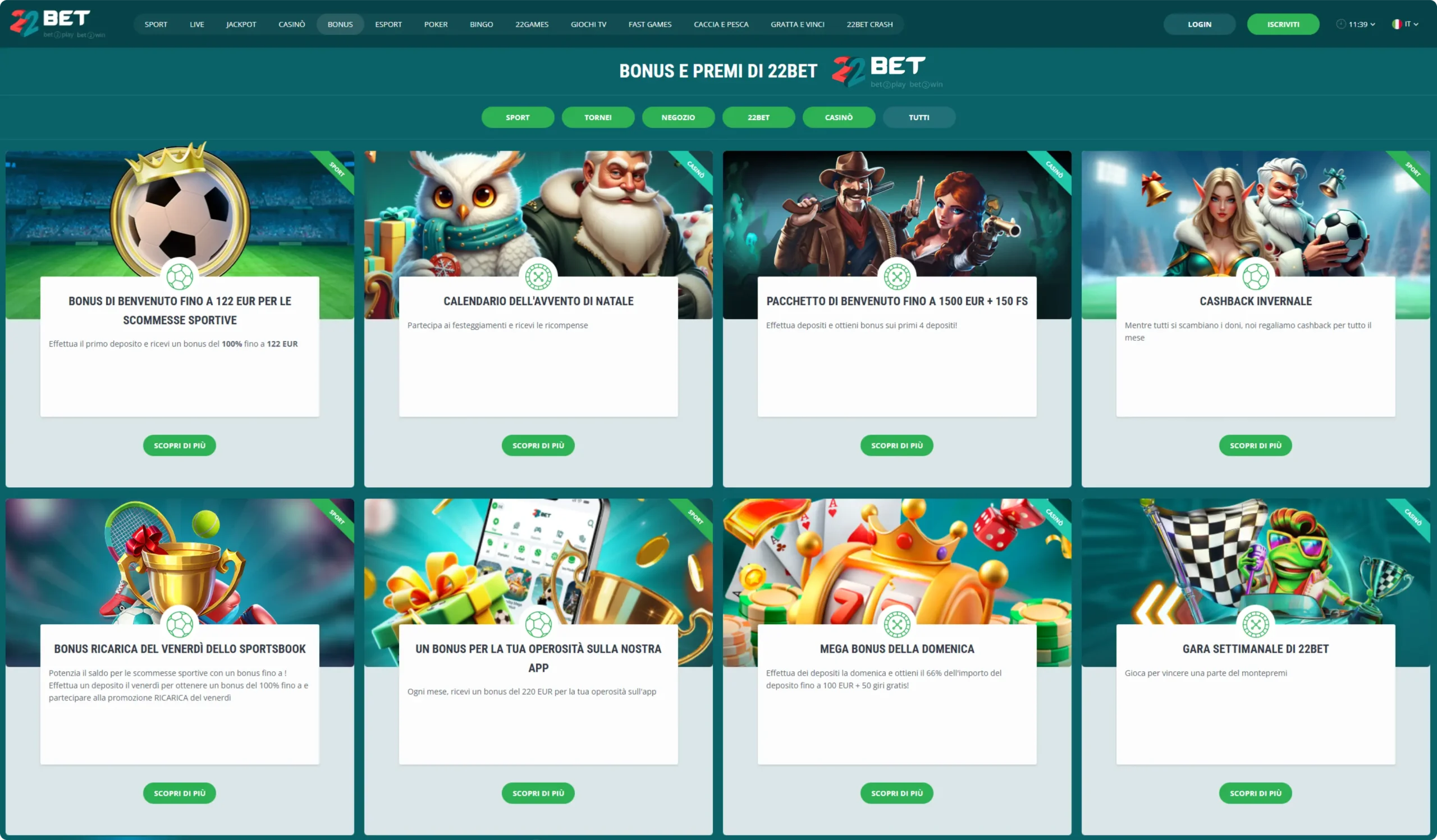 22Bet Promozioni E Offerte Bonus 22Bet Promozioni E Offerte Bonus
